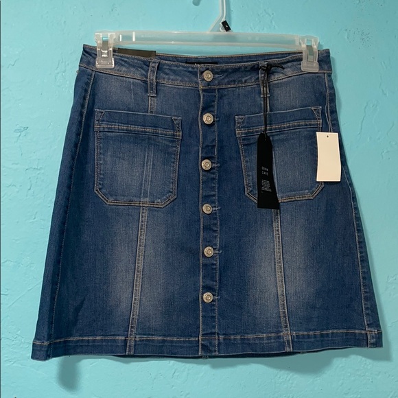 Kenzie Denim Button-Front Skirt size 6/28 - Picture 1 of 4